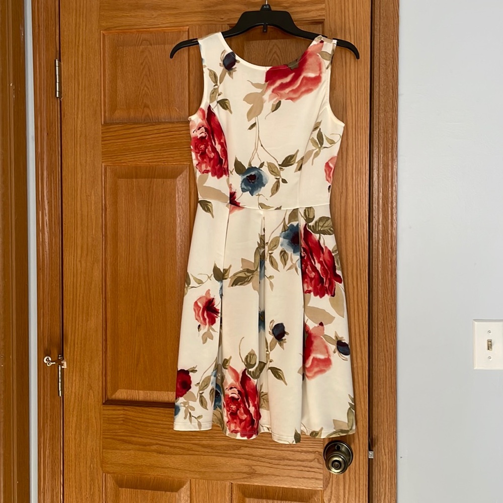 White floral dress
